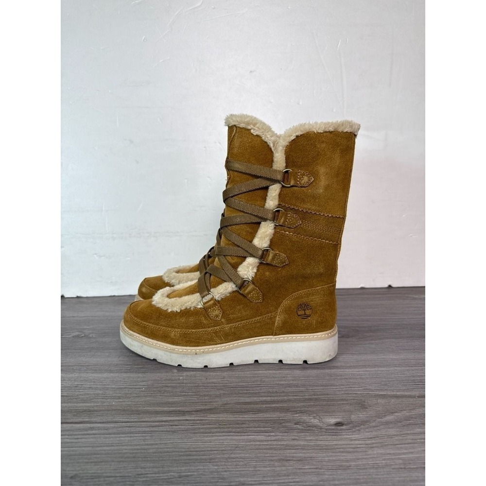 Timberland Women's Kenniston Muk Tall Suede Lace-Up Faux Fur Lined Boots - Picture 2 of 11